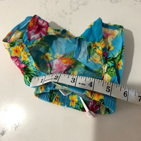 Puppe love Hawaiian short floral print size:2 - Picture 10 of 11